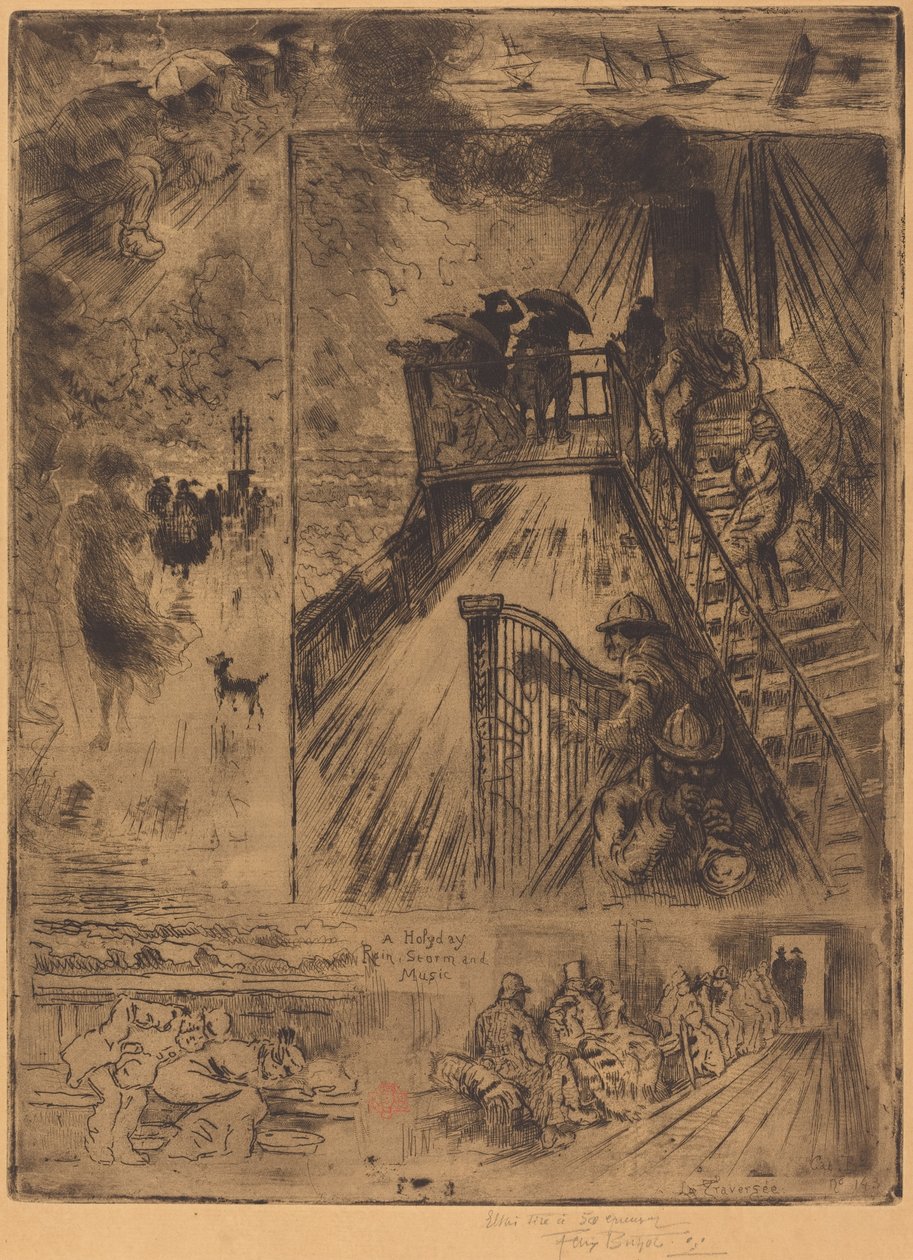 La Traversée von Felix Hilaire Buhot