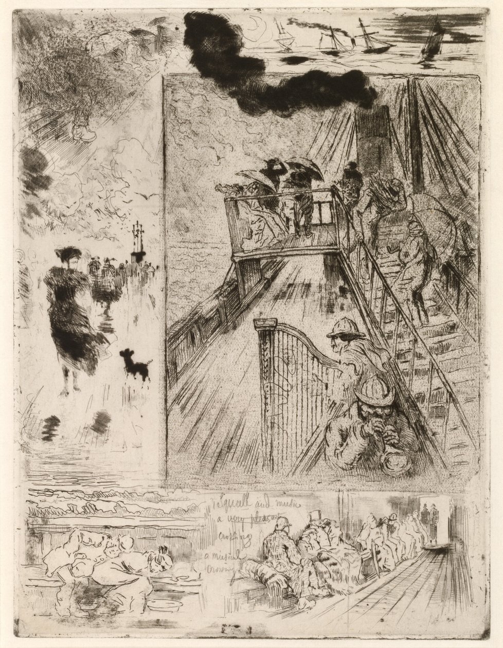 Die Überquerung, 1879-1885 von Felix Hilaire Buhot