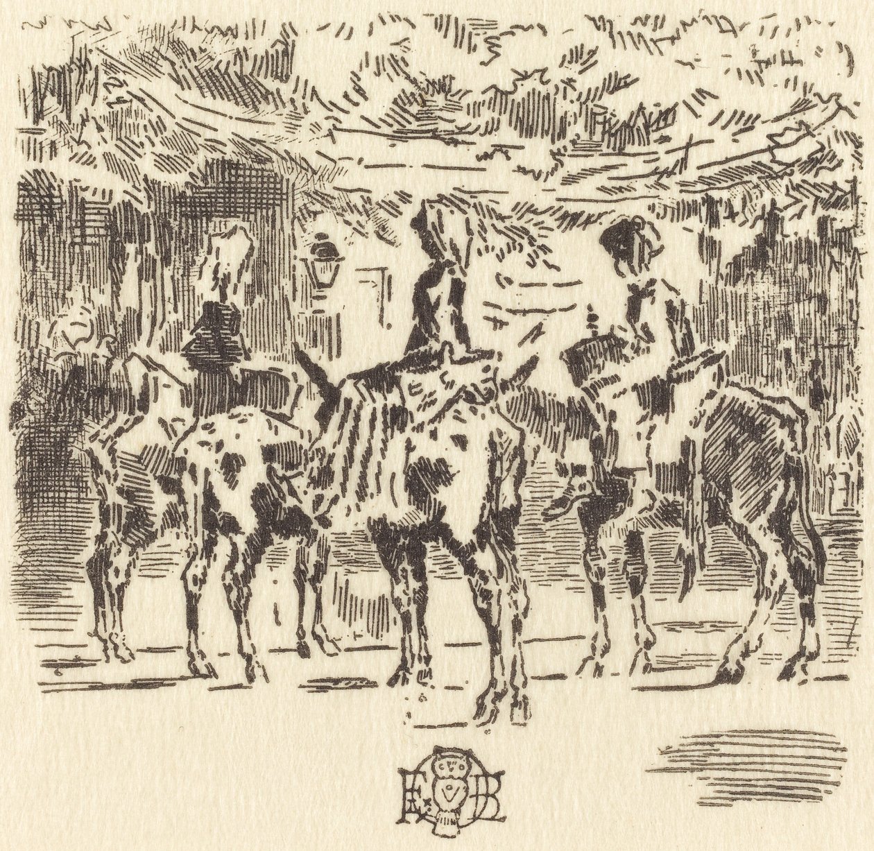 Les Petits Anes de Luchon von Felix Hilaire Buhot
