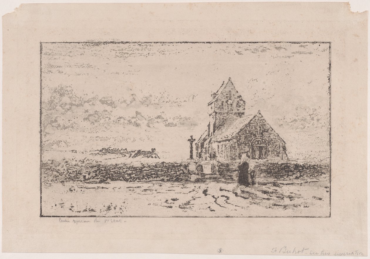 Die Jobourg-Kirche von Felix Hilaire Buhot