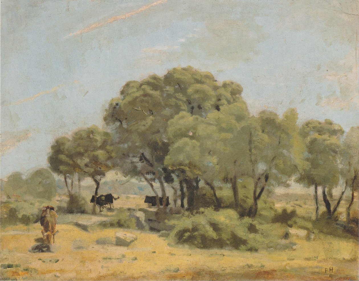 Olivenbäume in Spanien von Ferdinand Hodler