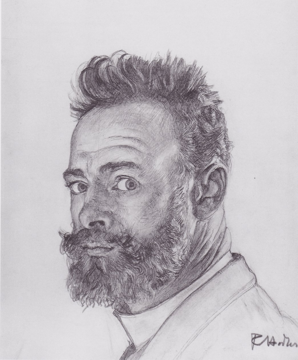 Pariser Selbstbildnis von Ferdinand Hodler