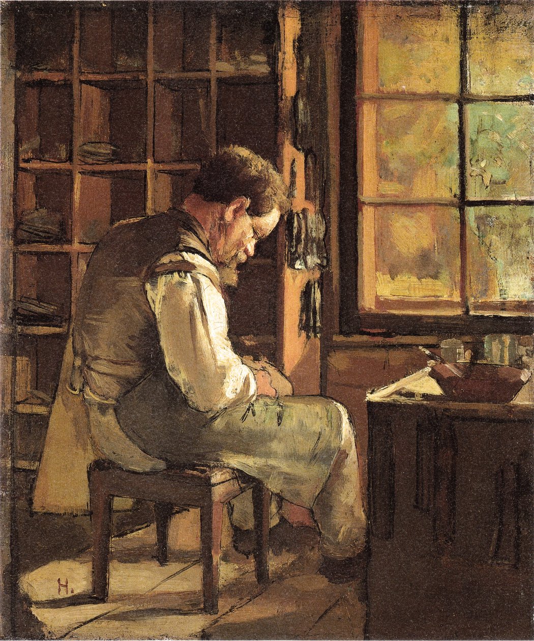 Schuster am Fenster von Ferdinand Hodler