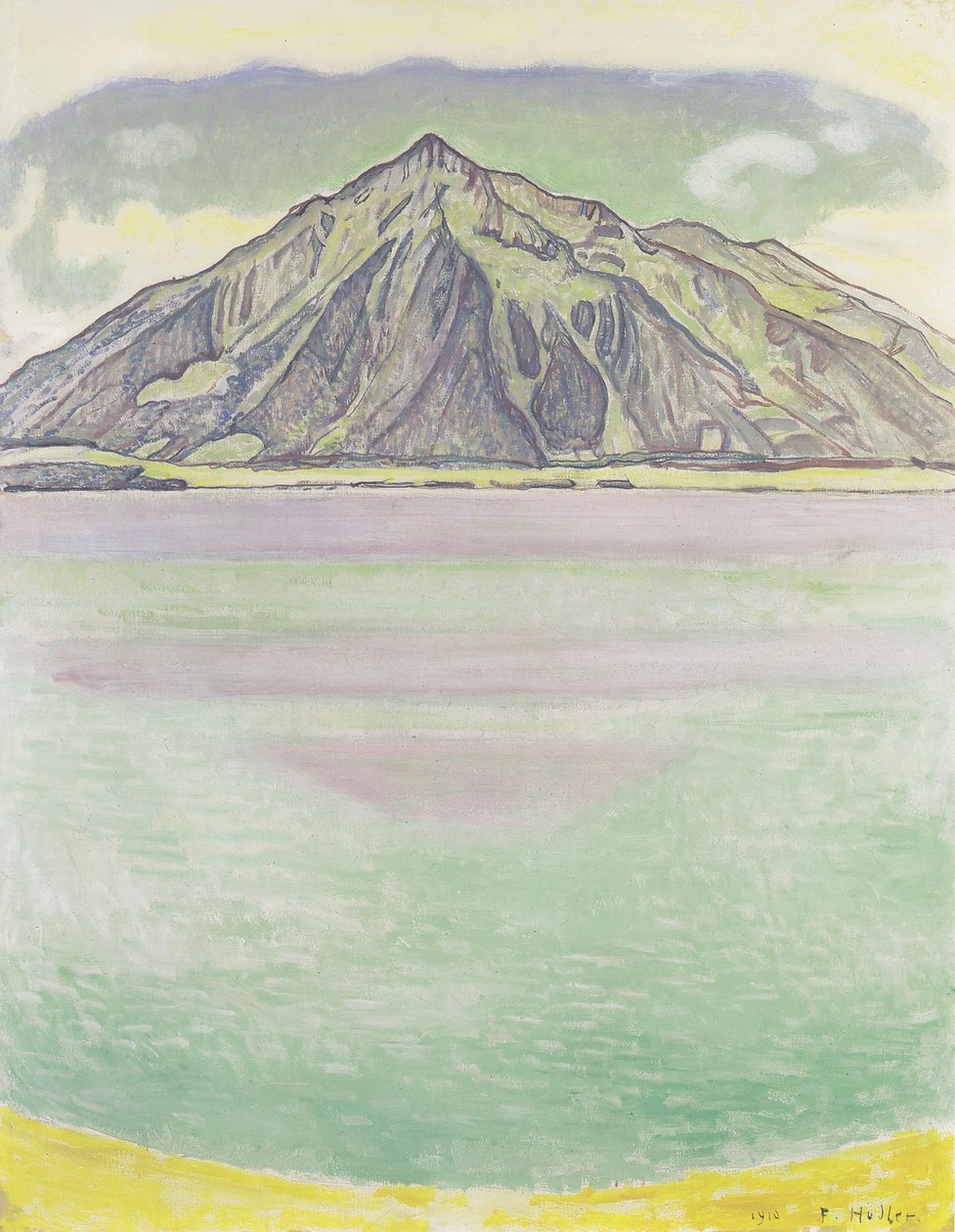 Thunersee mit Niesen von Ferdinand Hodler