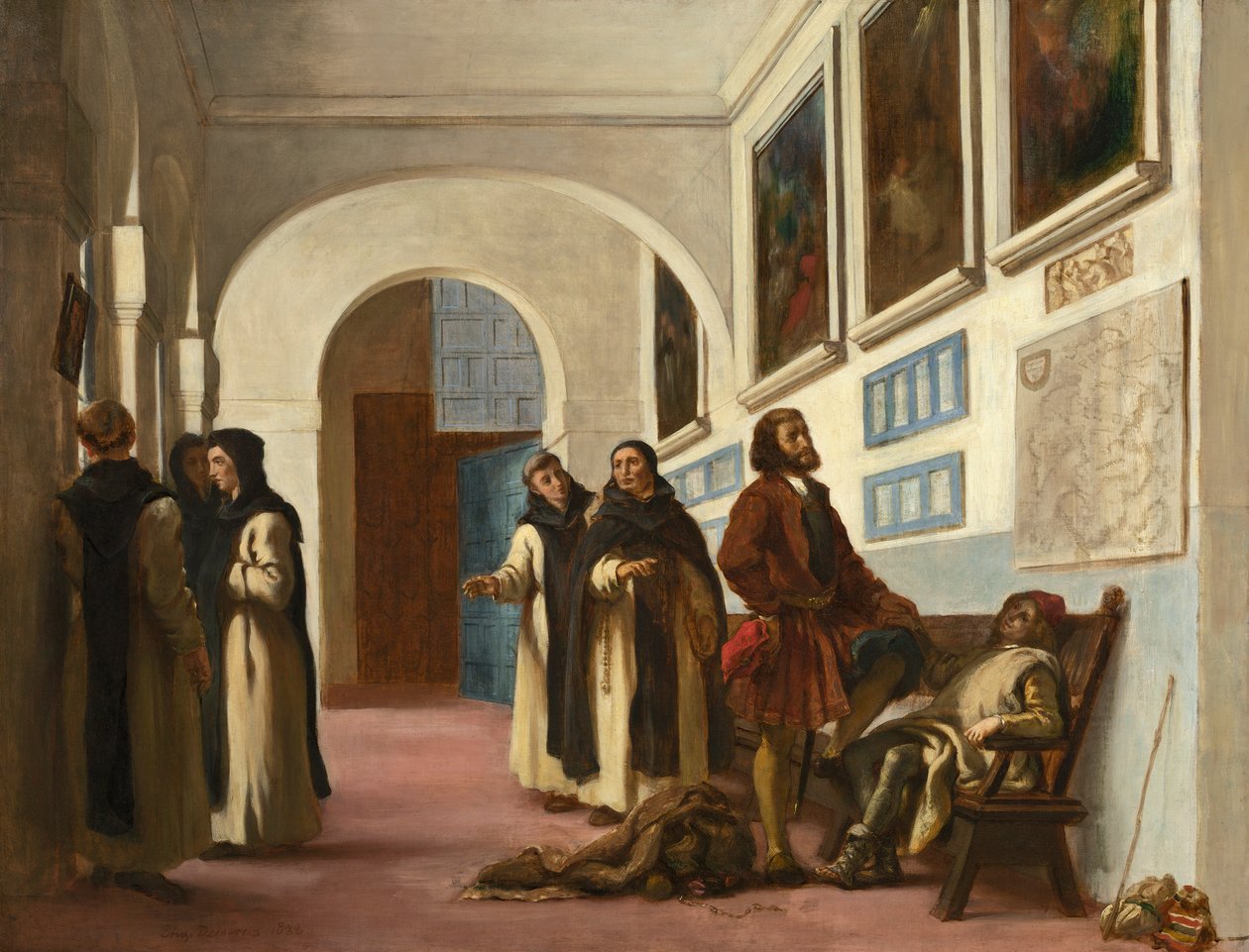 Kolumbus und sein Sohn von Ferdinand Victor Eugene Delacroix