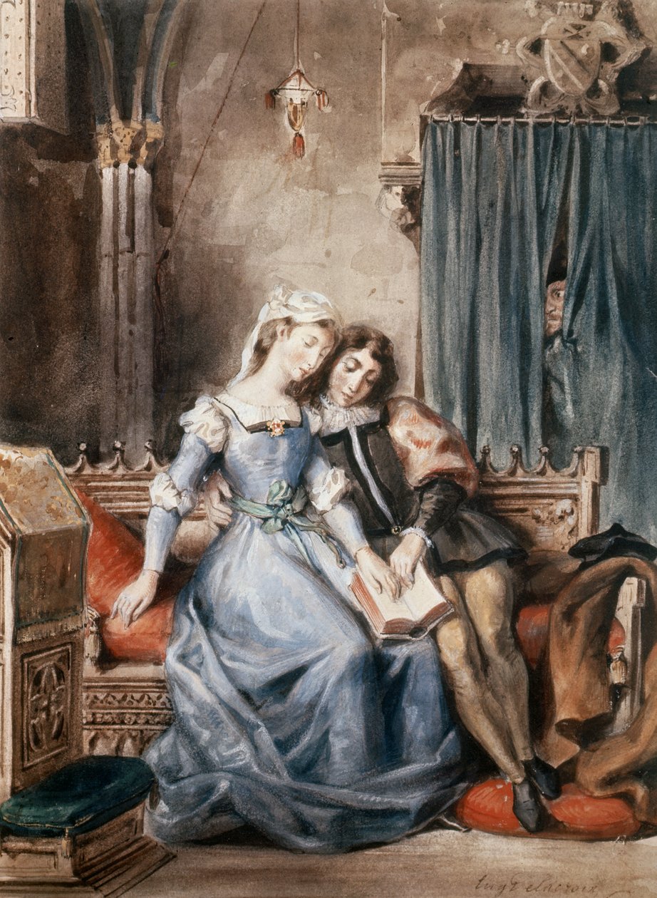 Paolo Malatesta und Francesca da Rimini von Ferdinand Victor Eugene Delacroix