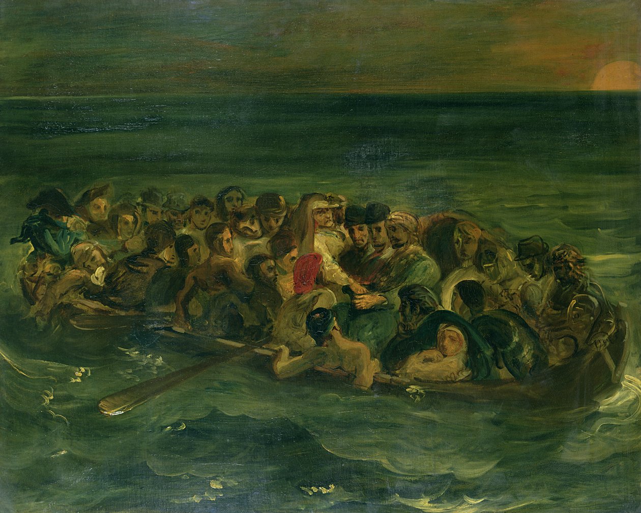 Skizze für Das Schiffswrack von Don Juan, 1839 von Ferdinand Victor Eugene Delacroix