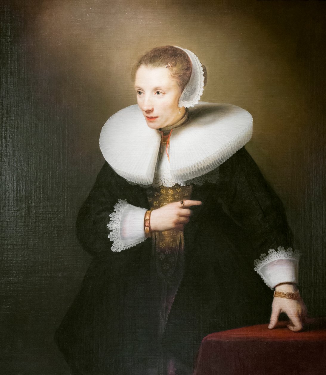 Porträt einer unbekannten Frau von Ferdinand Bol