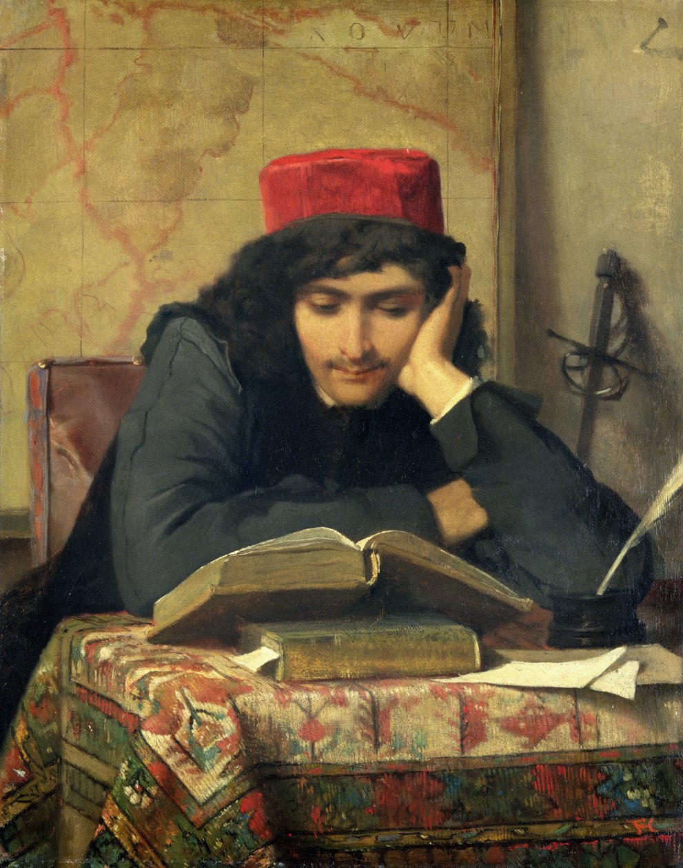 Der Leser, 1856 von Ferdinand Heilbuth