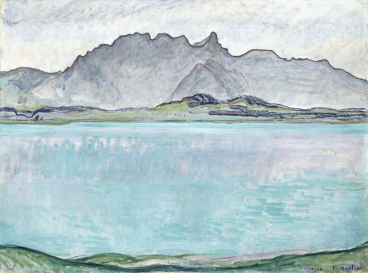 Thunersee mit den Stockhornbergen, 1910 von Ferdinand Hodler