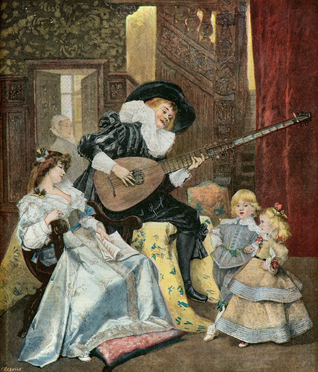 La Sarabande, 1895 (Illustration) von Ferdinand Roybet