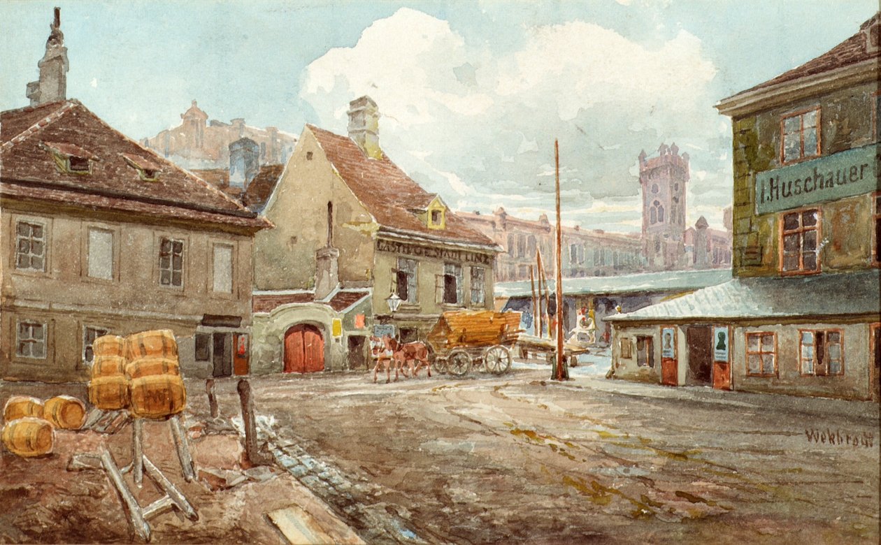 Der Tandelmarkt in Wien von Ferdinand Weckbrodt