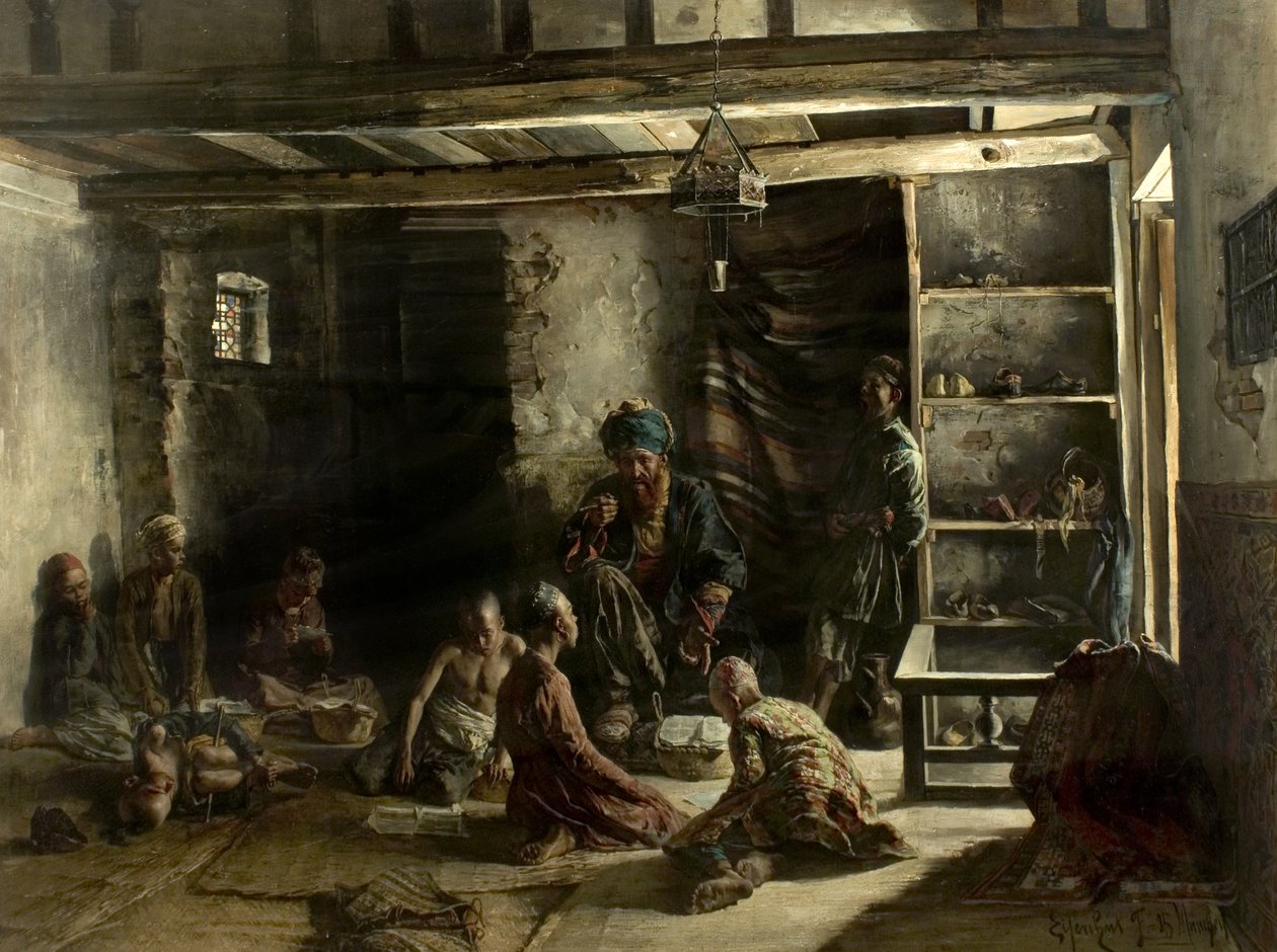 Eine orientalische Schule von Ferencz Frans Eisenhut