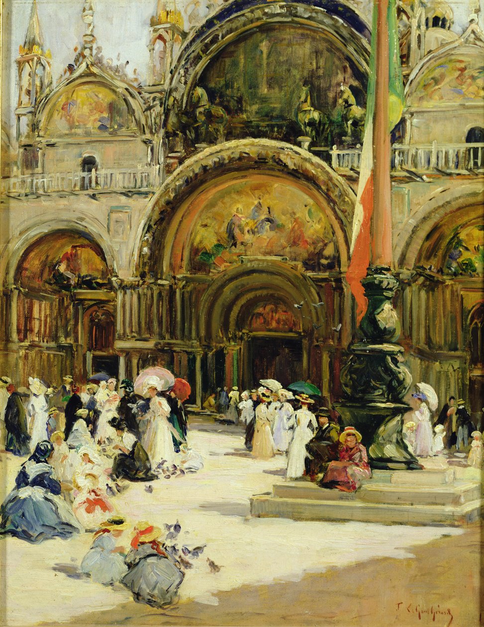 Die Basilika von San Marco, Venedig von Fernand Legout Gerard