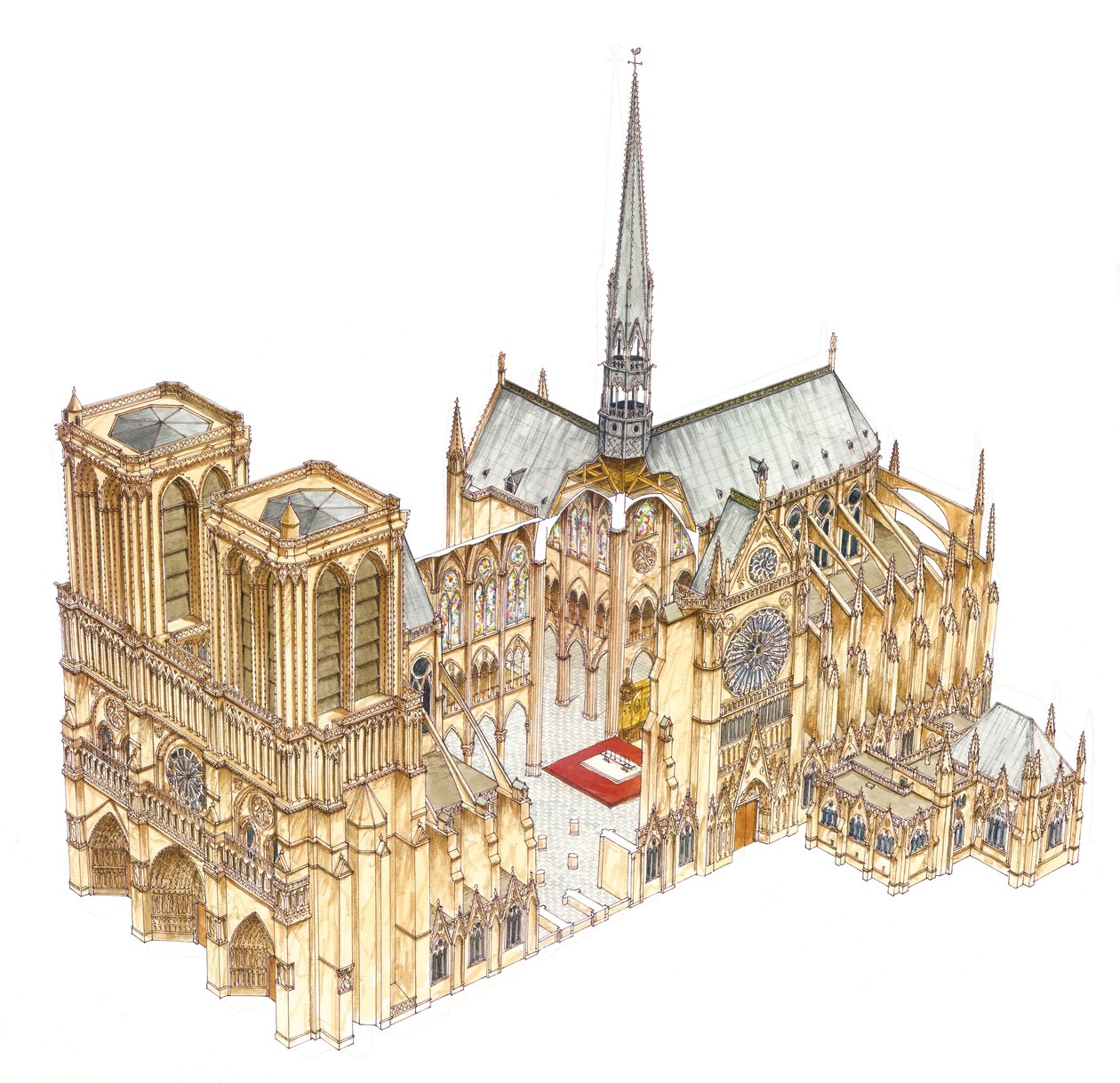 Notre-Dame-Kathedrale, Paris, Frankreich von Fernando Aznar Cenamor