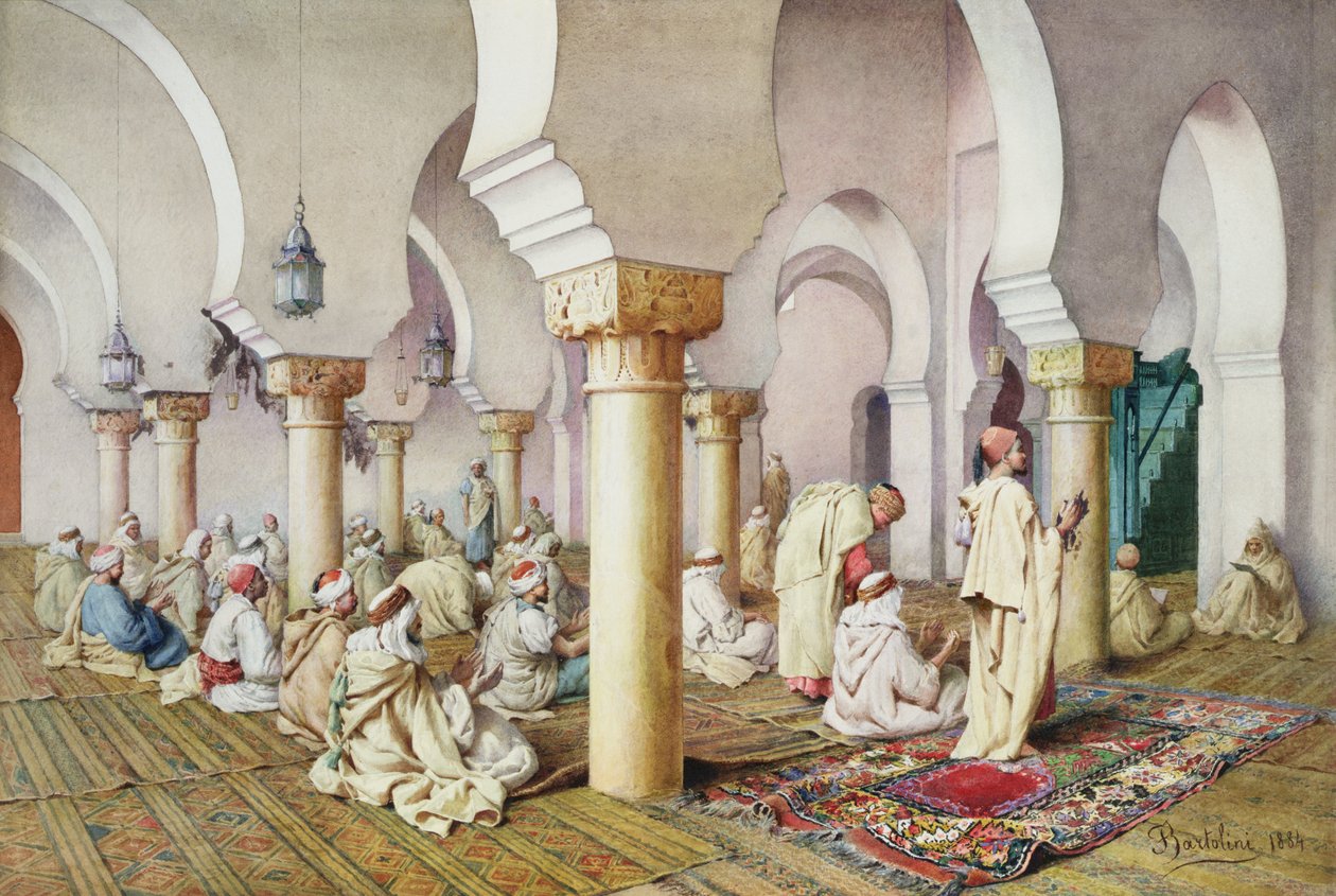 Beim Gebet in der Moschee, 1884 von Filipo or Frederico Bartolini