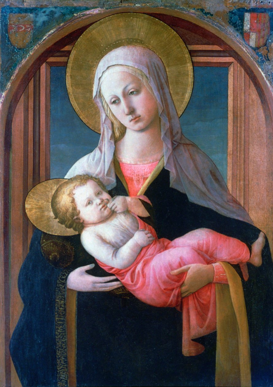 Die Jungfrau und das Kind, ca. 1450-1460 von Filippino Lippi