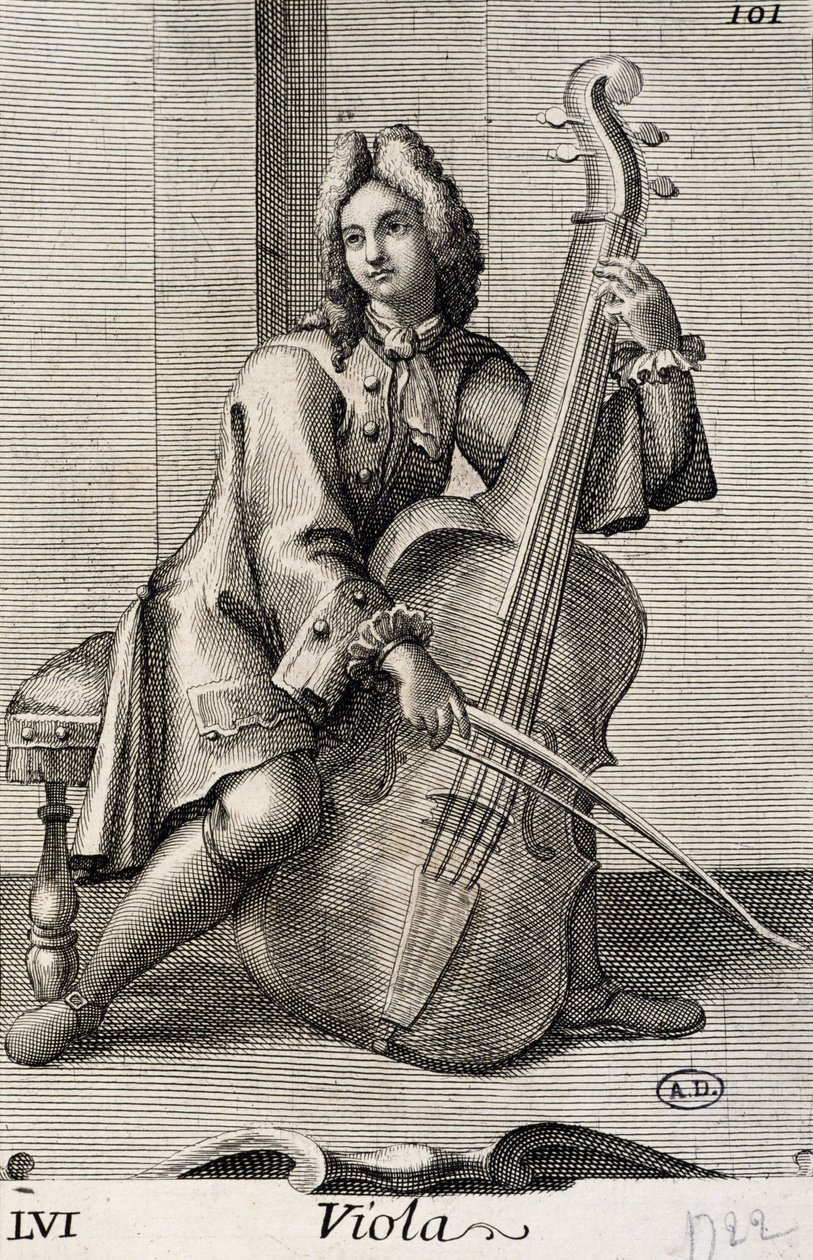 Mann spielt Viola von Filippo Bonanni