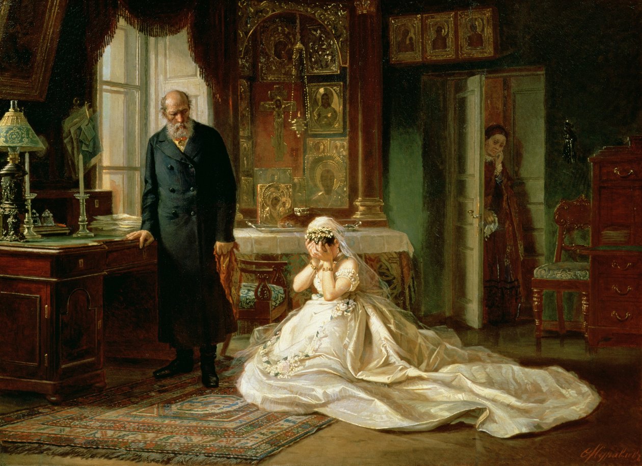 Am Altar, 1870er Jahre von Firs Sergeevich Zhuravlev