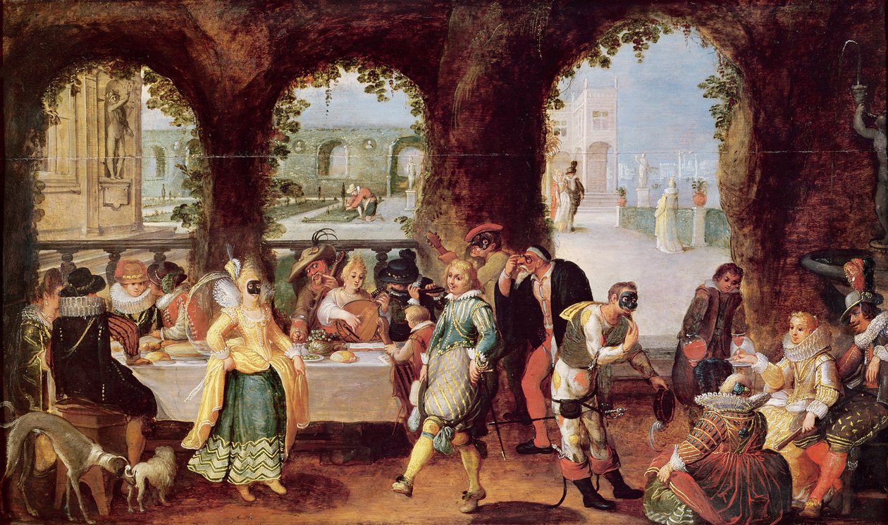 Die italienischen Komödianten von Flemish School