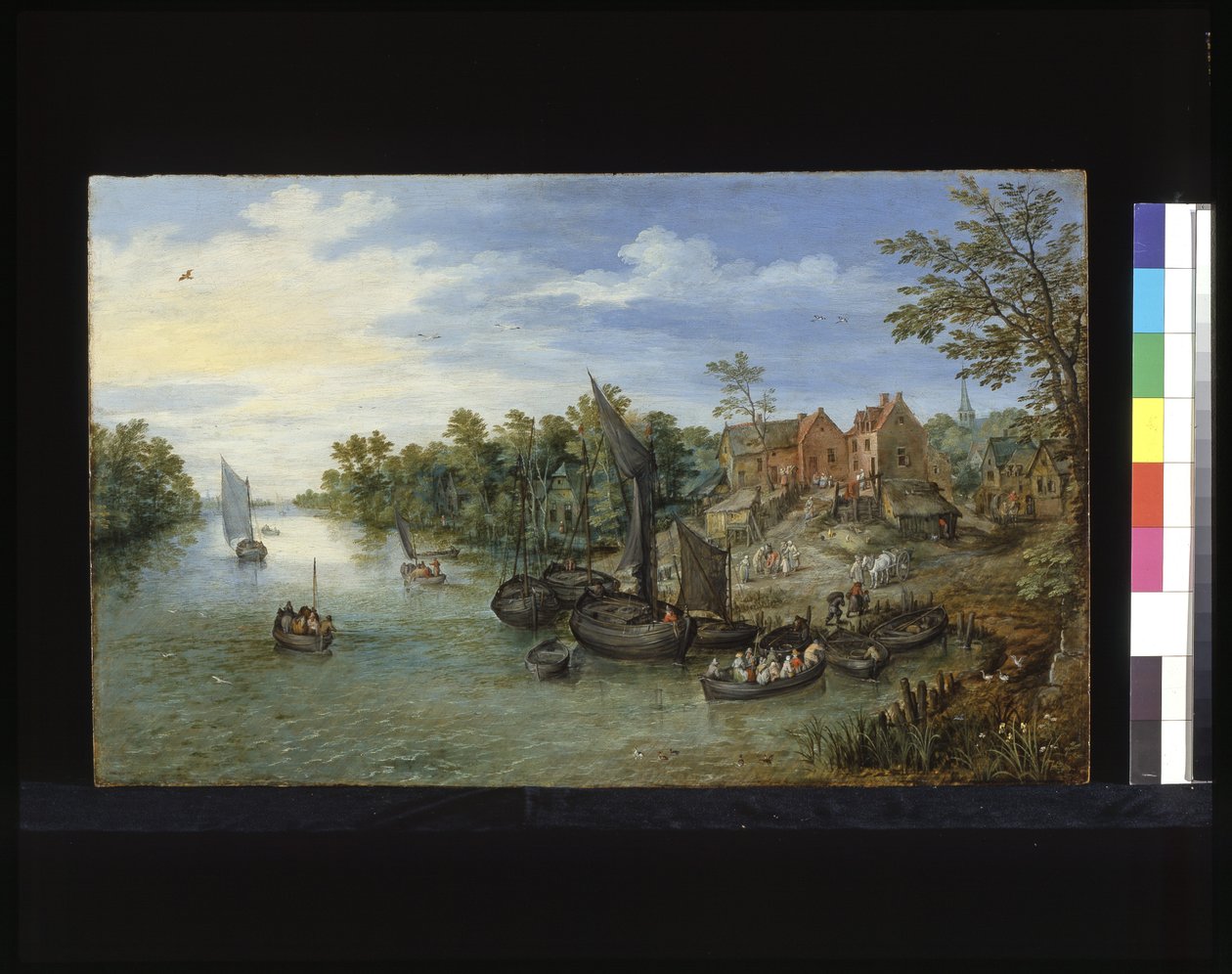 Flusslandschaft von Flemish School