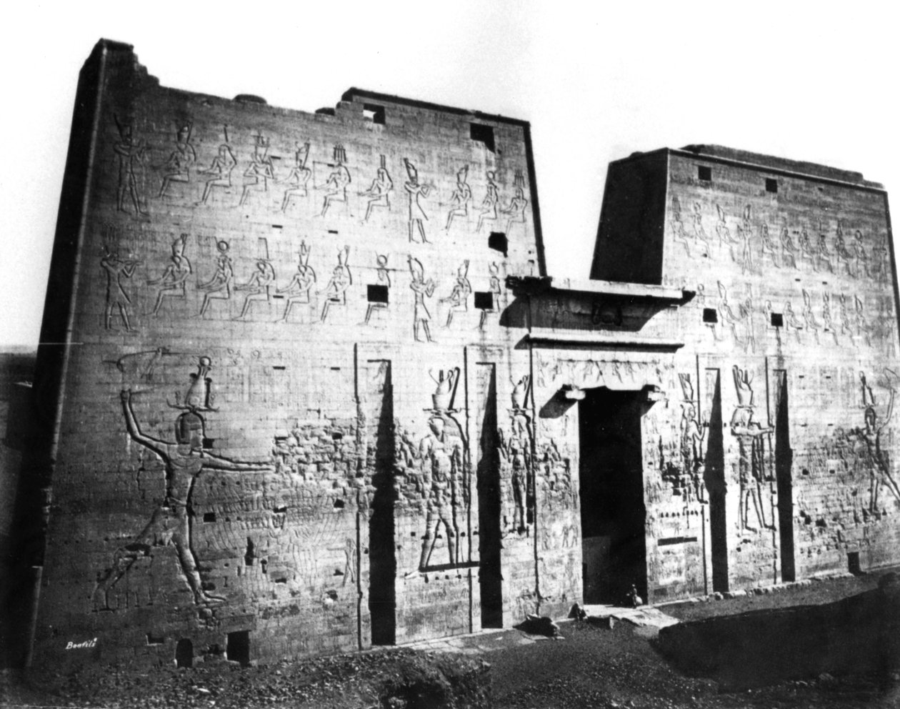 Edfu, Nubien, Ägypten, 1878 von Félix Bonfils