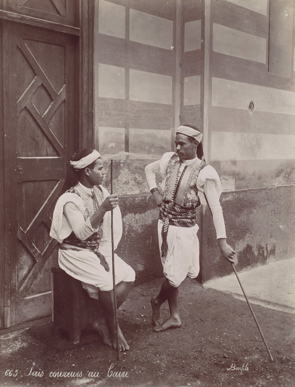 Sais-Läufer in Kairo, 1870er Jahre von Félix Bonfils