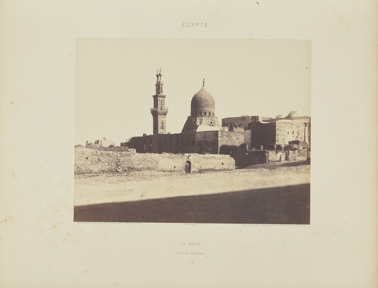 Le Kaire. Moschee Nâcéryeh von Félix Teynard