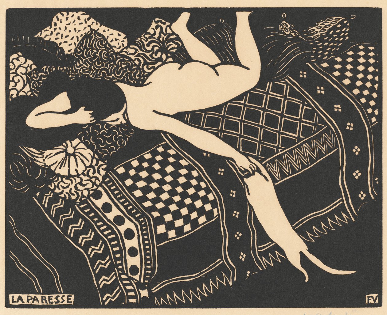 Faulheit, 1896 von Félix Vallotton