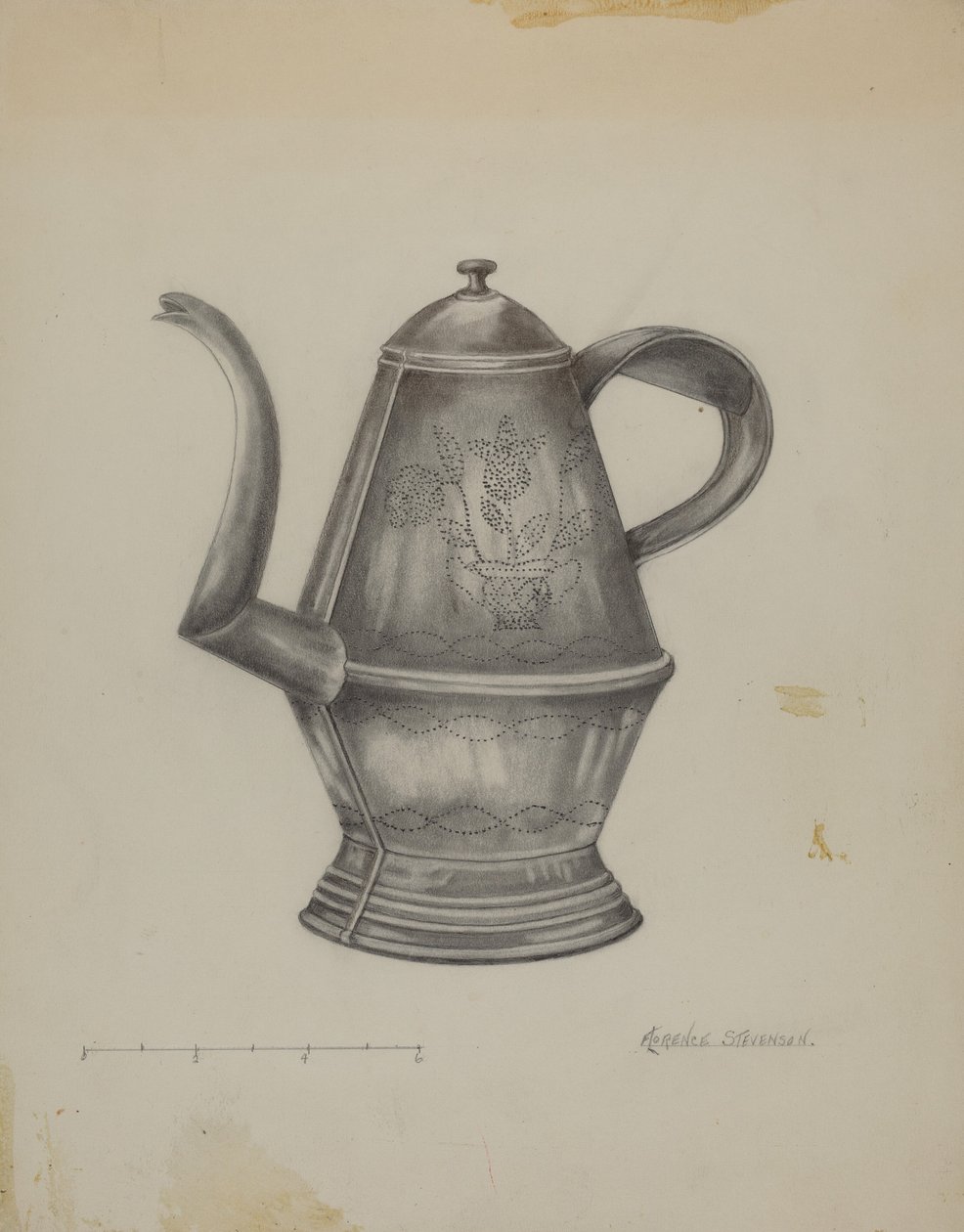 Pennsylvanisch-deutscher Kaffeekrug von Florence Stevenson