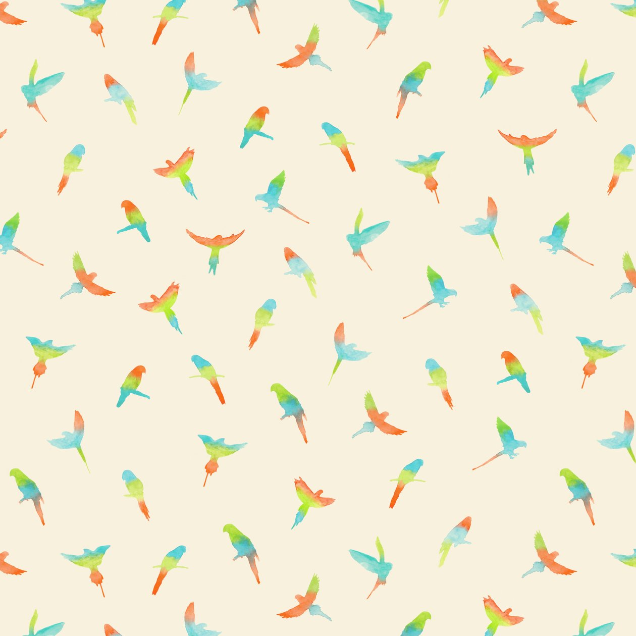 Papageien - Muster von Florent Bodart