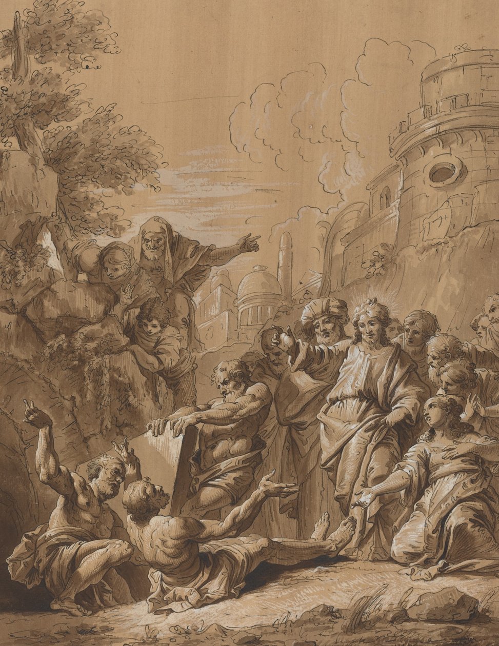 Die Auferweckung des Lazarus von Follower of Francesco Fontebasso