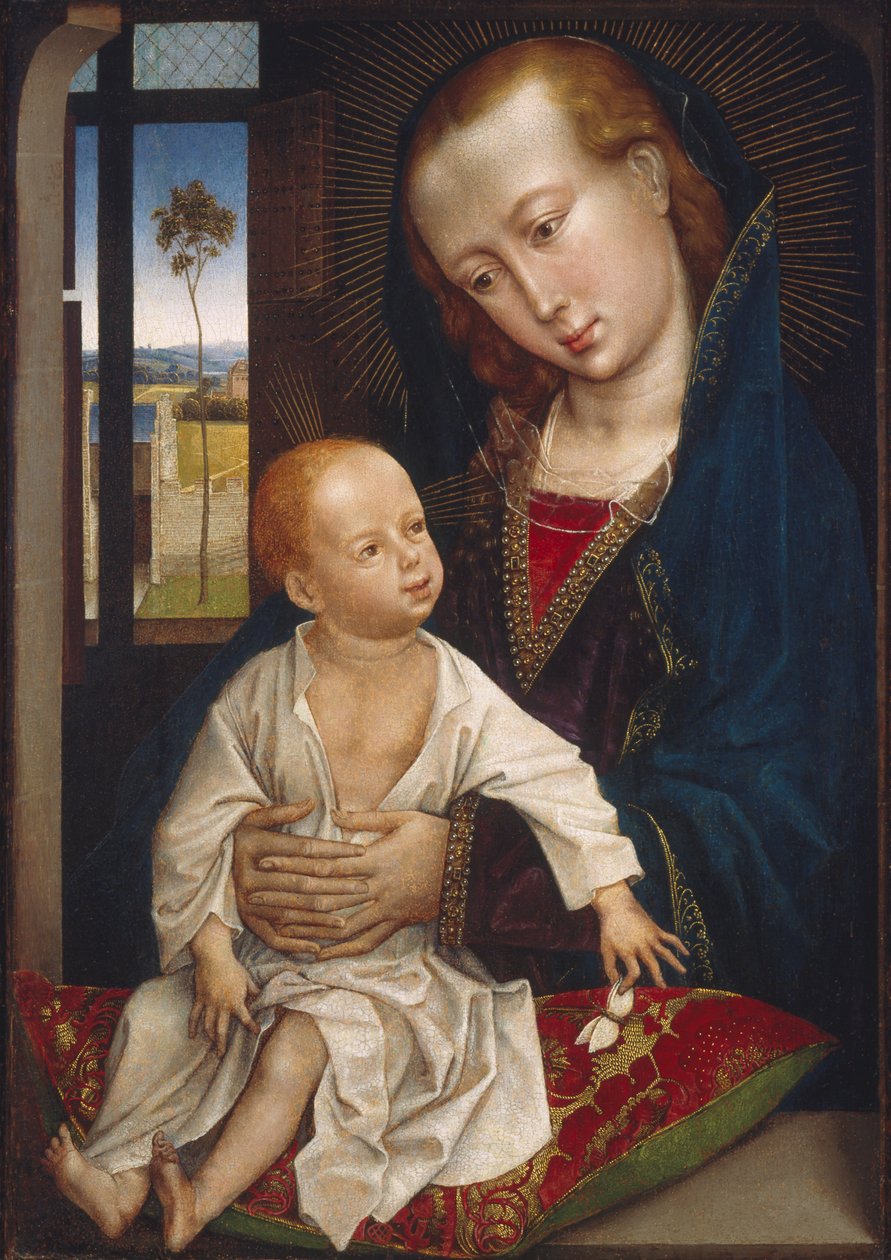 Jungfrau und Kind von Follower of Rogier van der Weyden