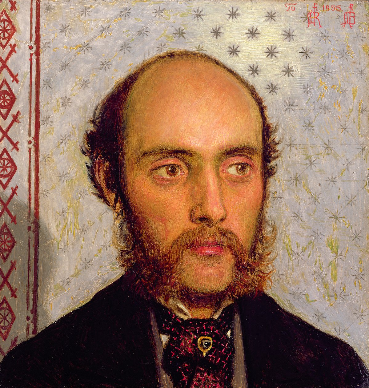 Porträt von William Michael Rossetti (1829-1919) bei Lampenlicht, 1856 von Ford Madox Brown