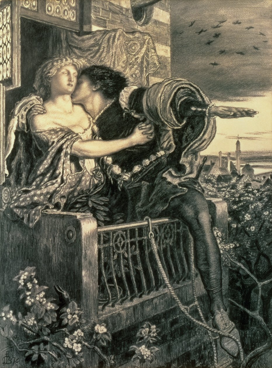 Romeo und Julia, 1876 von Ford Madox Brown