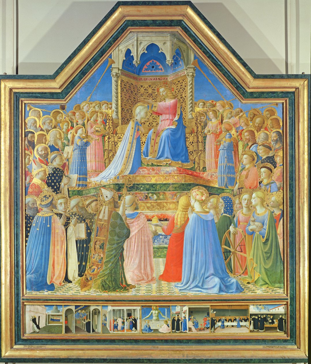 Krönung der Jungfrau, ca. 1430-32 (Detail) von Fra Angelico