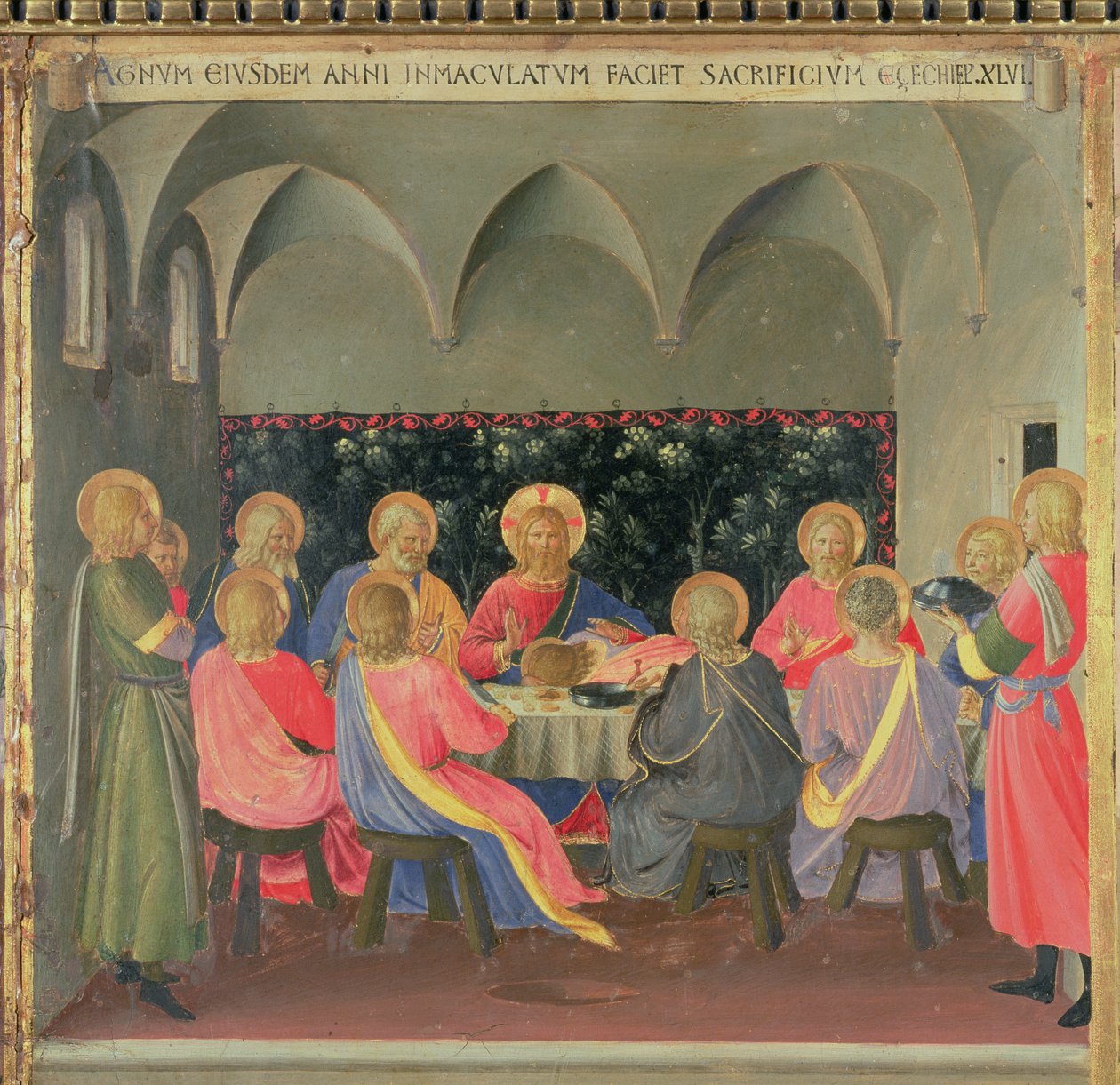 Das letzte Abendmahl (Detail) von Fra Angelico