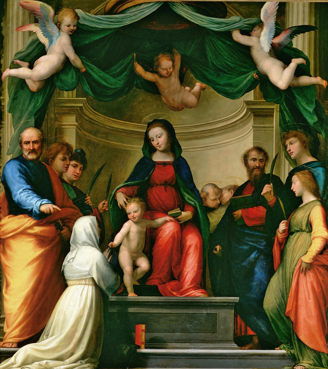 Die mystische Hochzeit der hl. Katharina von Siena mit Heiligen, 1511 von Fra Bartolommeo