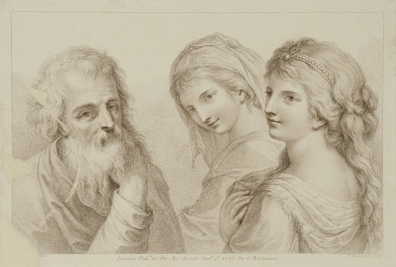 Töchter von Lot von Francesco Bartolozzi