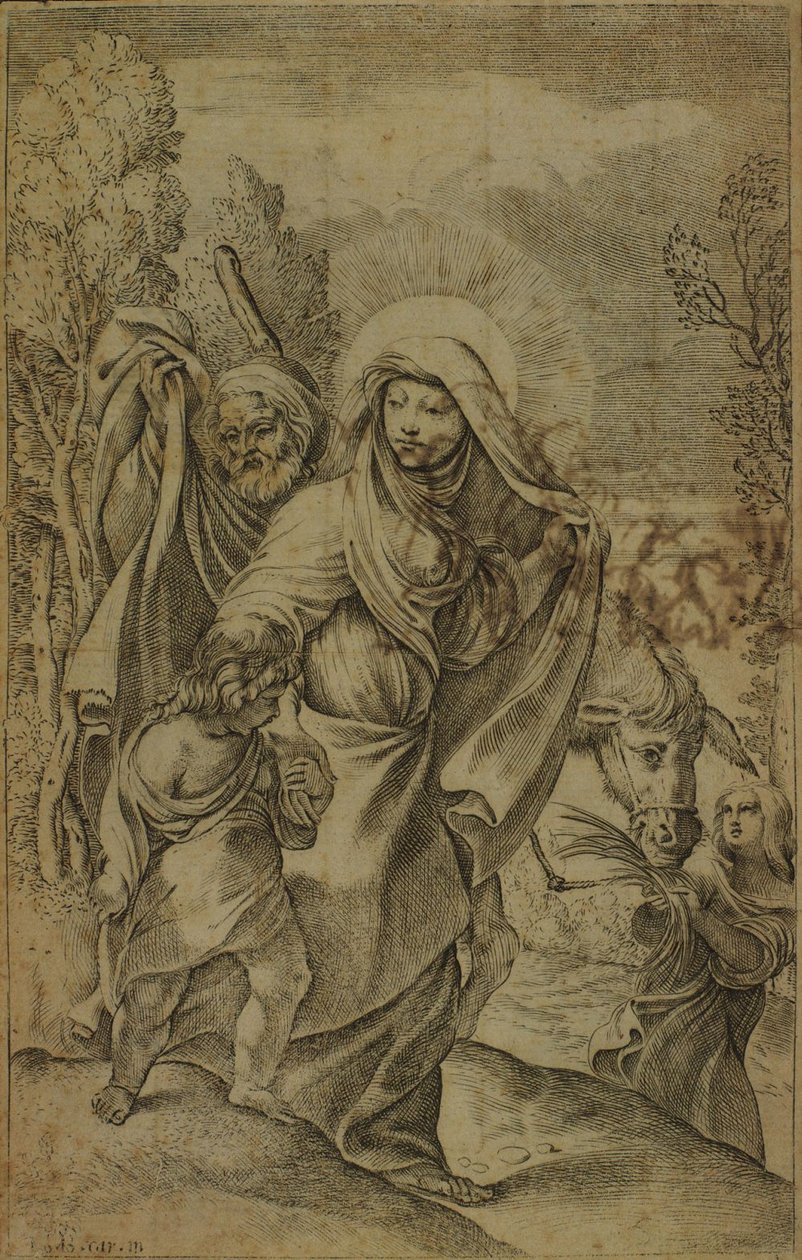 Die Heilige Jungfrau kehrt aus Ägypten nach Judäa zurück von Francesco Brizio