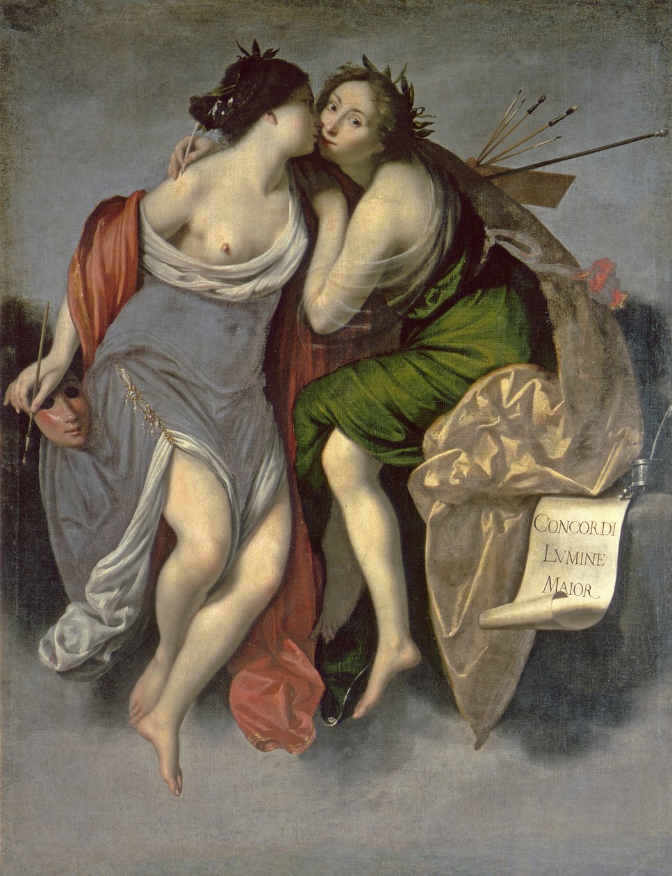 Allegorie der Vereinigung von Malerei und Poesie, 1626 von Francesco Furini
