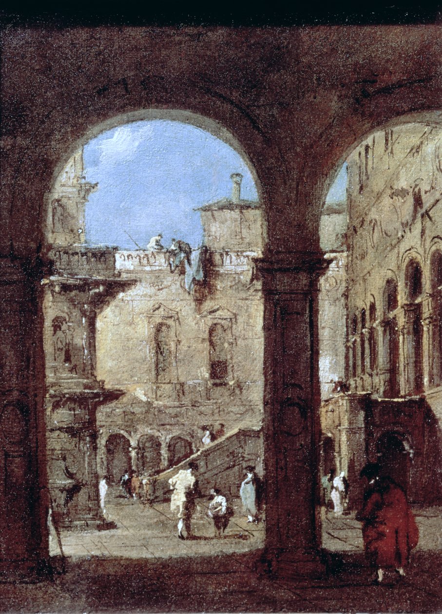 Architektonische Capriccio, um 1770 von Francesco Guardi