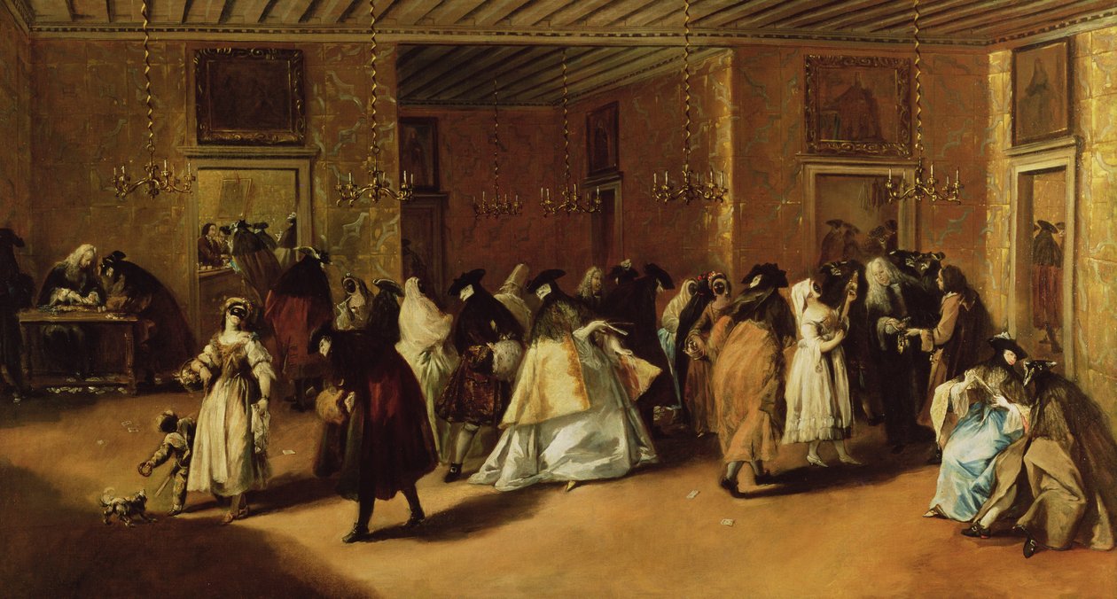 Maskiertes Treffen von Francesco Guardi