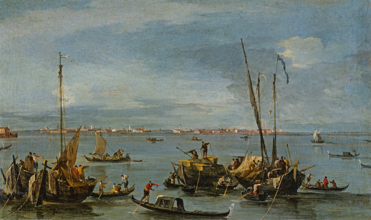 Blick Richtung Murano von den Fondamente Nuove, Venedig von Francesco Guardi