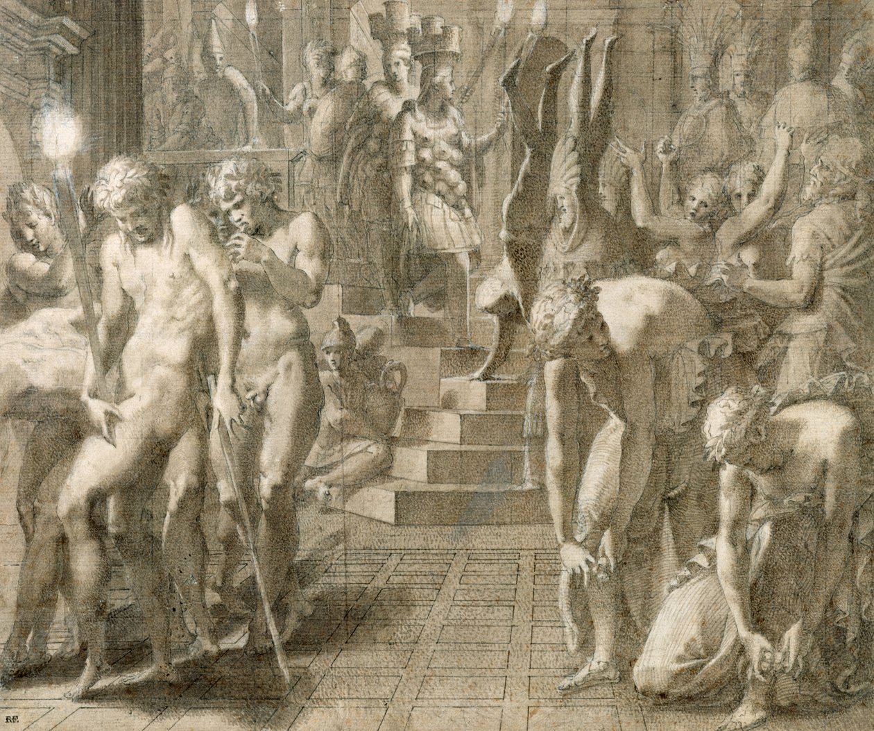Maskerade in Persepolis von Francesco Primaticcio