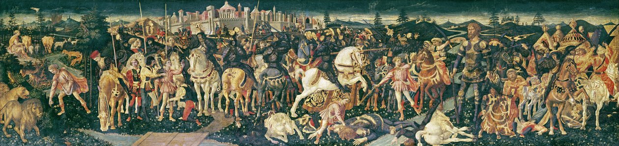Der Triumph von David und Saul, um 1445-55 von Francesco di Stefano Pesellino