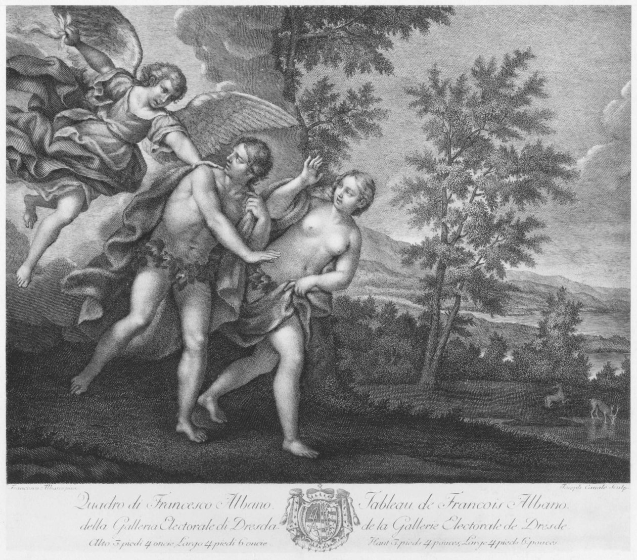 Die Vertreibung aus dem Paradies von Francesco Albani