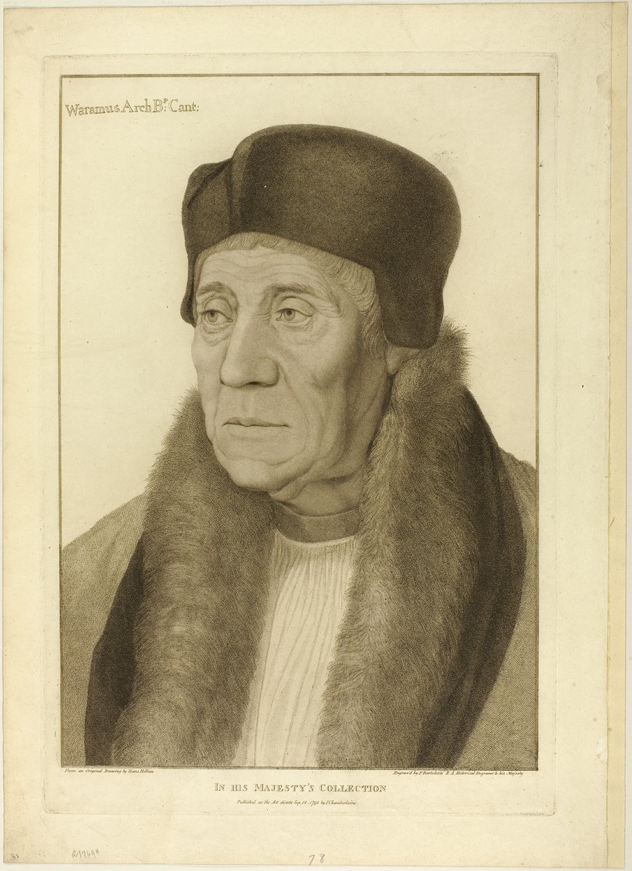 Erzbischof Warham von Francesco Bartolozzi