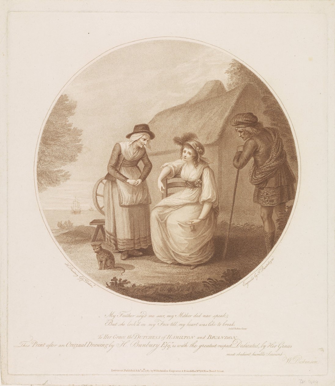 Auld Robin Gray von Francesco Bartolozzi
