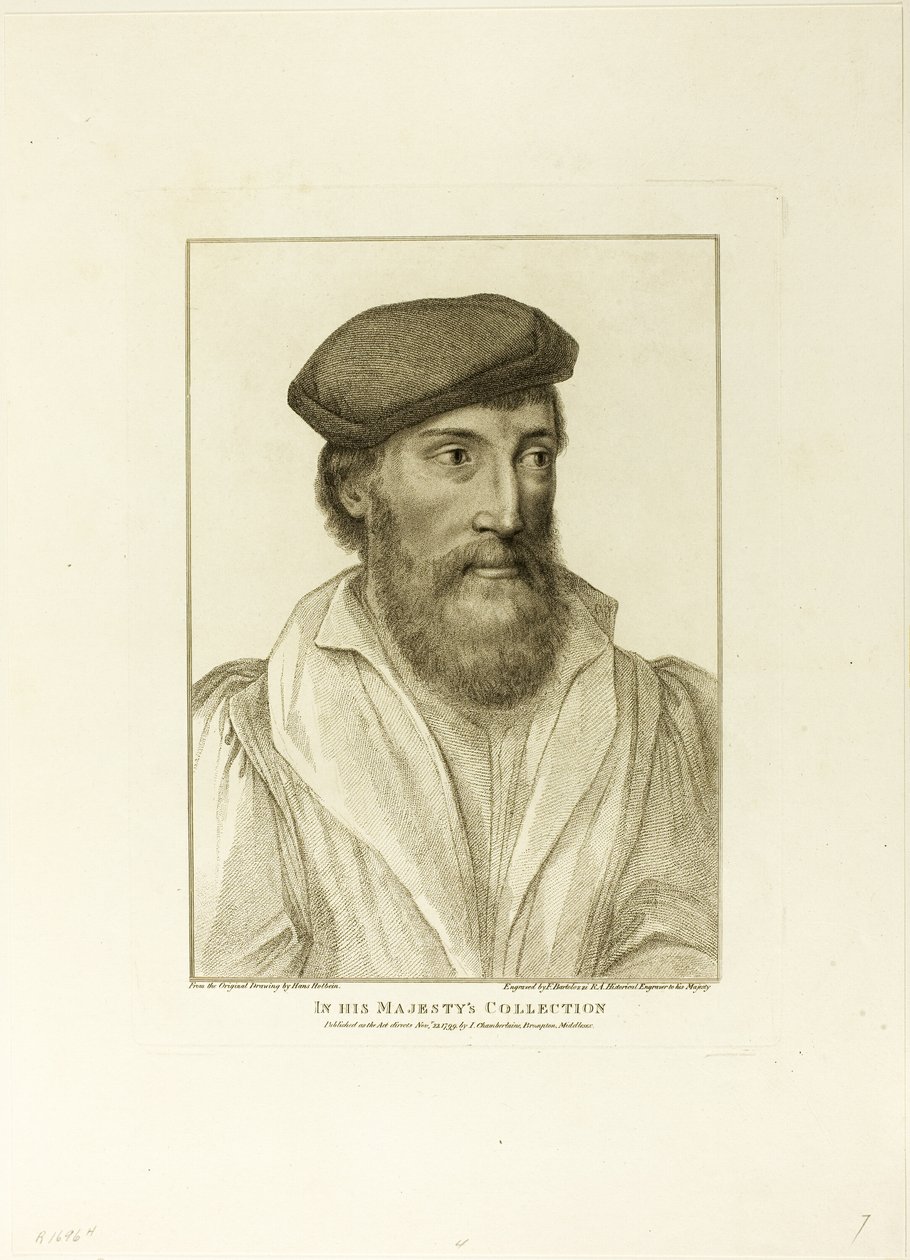 Porträt eines Mannes von Francesco Bartolozzi